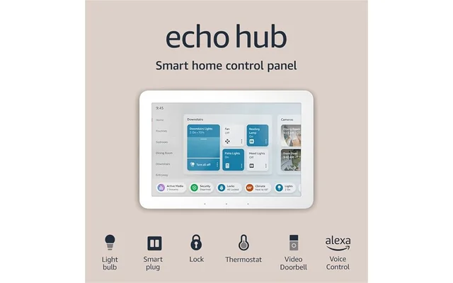 Amazon Echo Hub | 8” smart home control panel with Alexa | Compatible with thousands of devices