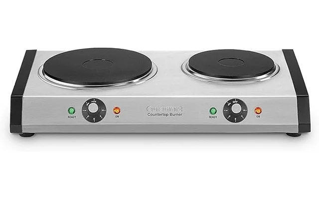 Cuisinart CB-60P1 Countertop Double Burner, Stainless Steel/Black