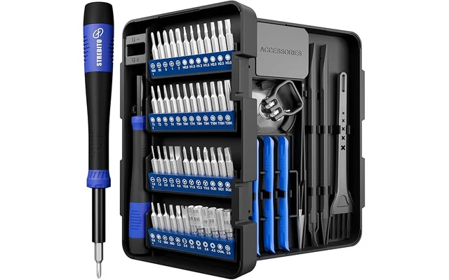 STREBITO Small Precision Screwdriver Set 64-piece with Torx, Triwing, Pentalobe, Electronics Repair