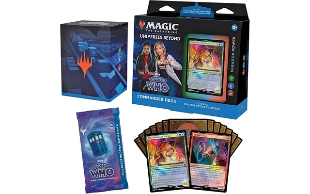Magic The Gathering Doctor Who Commander Deck – Paradox Power (100-Card Deck, 2-Card Collector...
