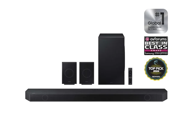 Q-series 11.1.4 ch. Wireless Dolby ATMOS Soundbar + Q-Symphony | w/ Rear Speakers | HW-Q990D