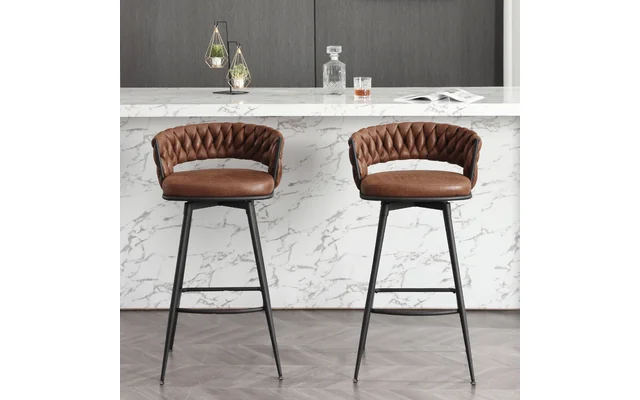 Kymberlynn Swivel Upholstered Low Back Bar & Counter Stool With Metal Frame (Set of 2)