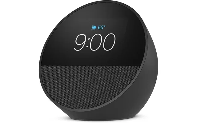 Amazon Echo Spot (newest model), Great for nightstands, offices and kitchens, 20 %off with Trade-in